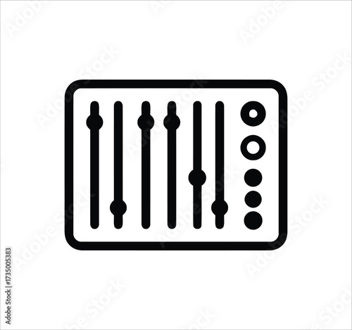 Audio & Sound set of web icons in line style. Icons including speaker, microphone, music, multimedia, equalizer, headphones, volume, and more. Editable stroke. Vector illustration