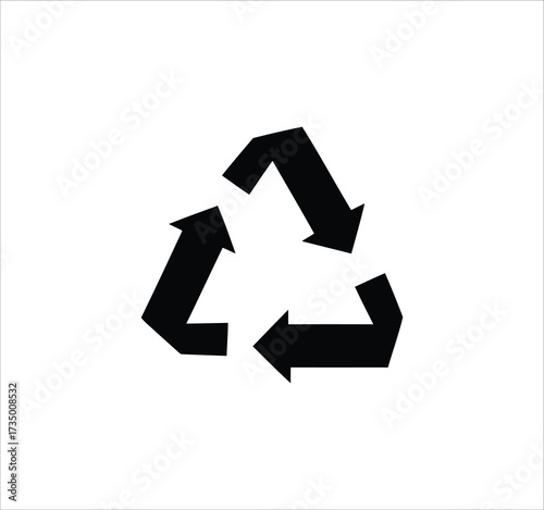 Recycling and eco icon set with line vector symbols for waste management and a green environment.
