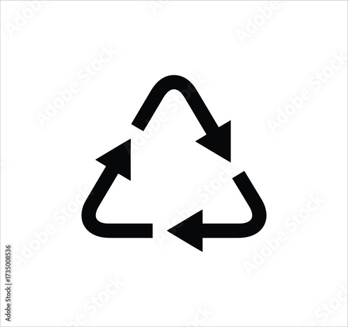 Recycling and eco icon set with line vector symbols for waste management and a green environment.