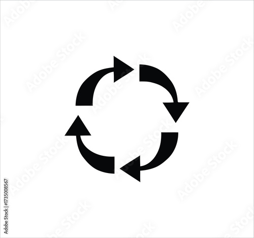 Recycling and eco icon set with line vector symbols for waste management and a green environment.