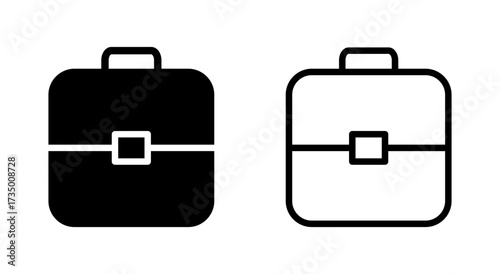 Briefcase icon symbol for apps and websites. suitcase sign and symbol. luggage symbol.