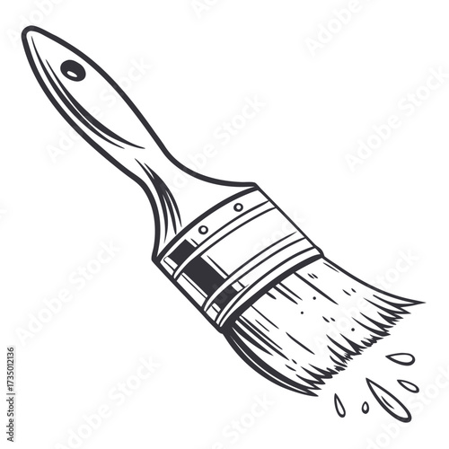 Illustration of a paint brush