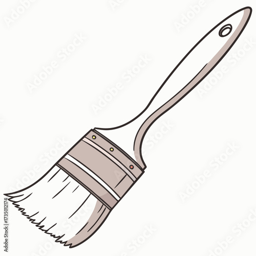 Illustration of a paint brush, art supply