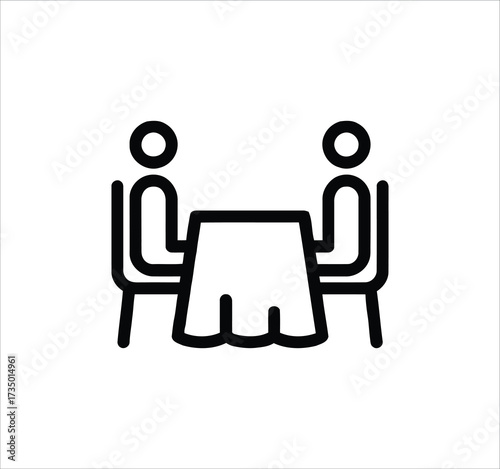 Restaurant & Food Service set of web icons in line style. Editable stroke icons including menus, meals, dining, drinks, cafes, bars, delivery, culinary branding, and various types of food and restaura