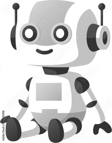 funny cartoon robot