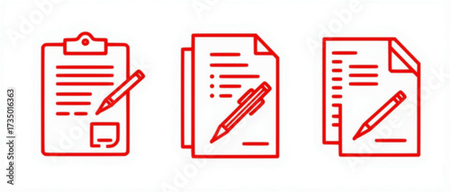 vector illustration of office papers