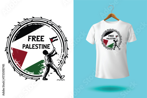 Palestine design vector, Save Palestine illustration for banner, t-shirt, poster, sticker, badges, social media design. Hand-Drawn Lettering Phrase, Calligraphy Graphic Typography.
