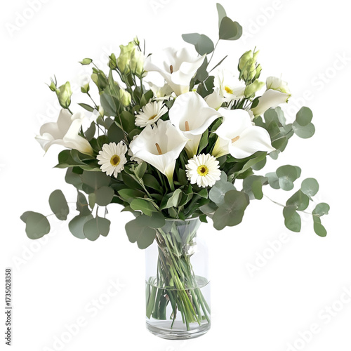 Chinoiserie Style Vase with Watercolor Roses – Decorative Botanical Illustration