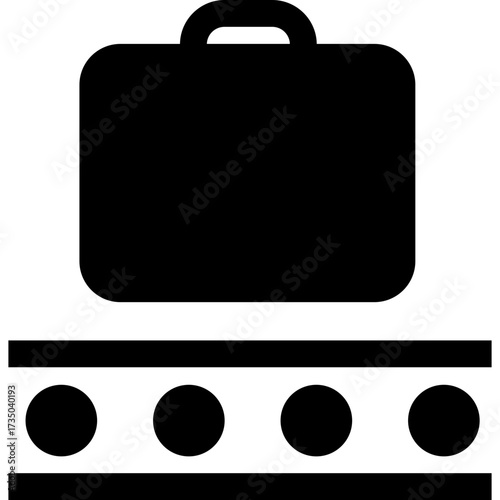 Briefcase different style icon. Line, glyph and filled outline colorful version, outline and filled vector sign. Symbol, logo illustration. Vector graphics