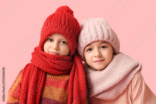Cute little happy children ...