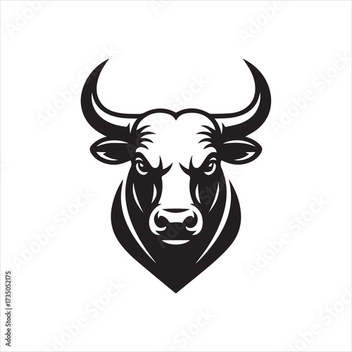 
Black bull silhouettes powerful stance majestic horns bulls cattle