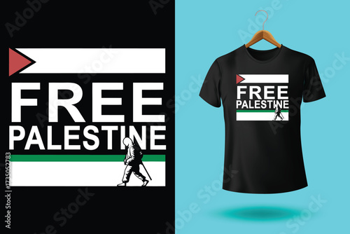 free Palestine freedom free Gaza vector illustration t shirt poster