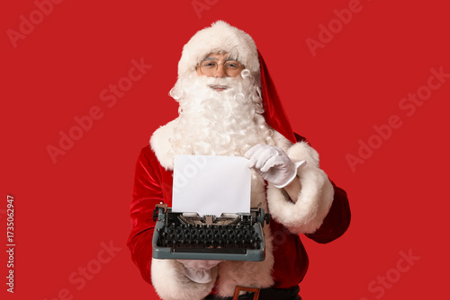 Santa Claus with vintage ty...