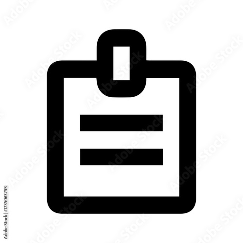 Clipboard with Lines