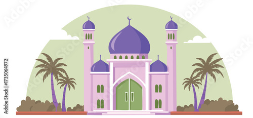 mosque vector illustration
