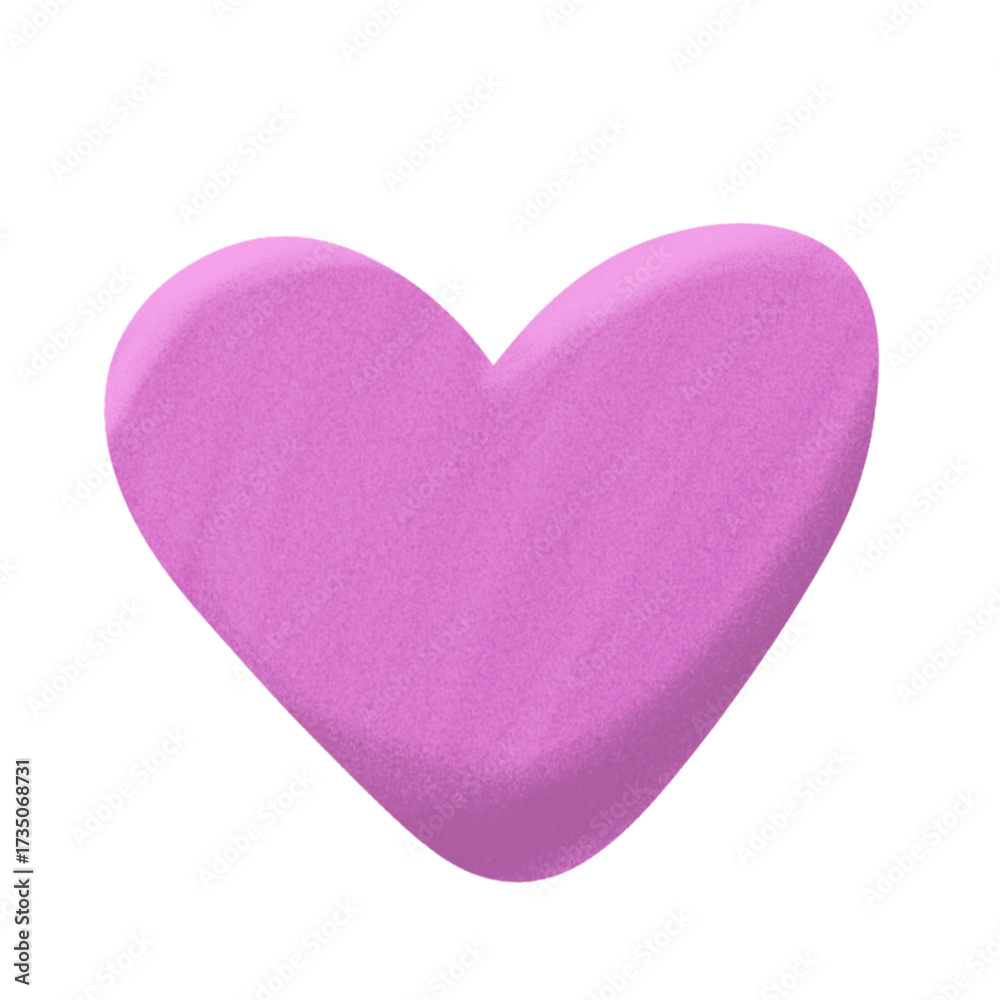 Obraz premium pink paper heart, romance symbol