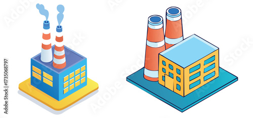 building icon set
