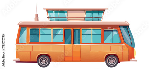 bus isolated on white background
