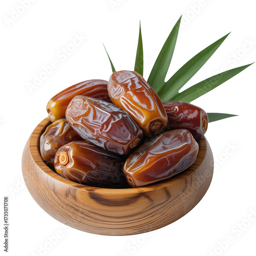dry fruits set with dates on a wooden platter and box
