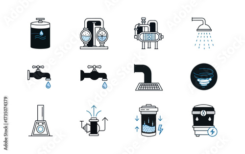 Water system icons