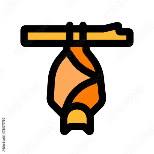 bat upside hanging