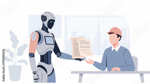 robots are serving humans