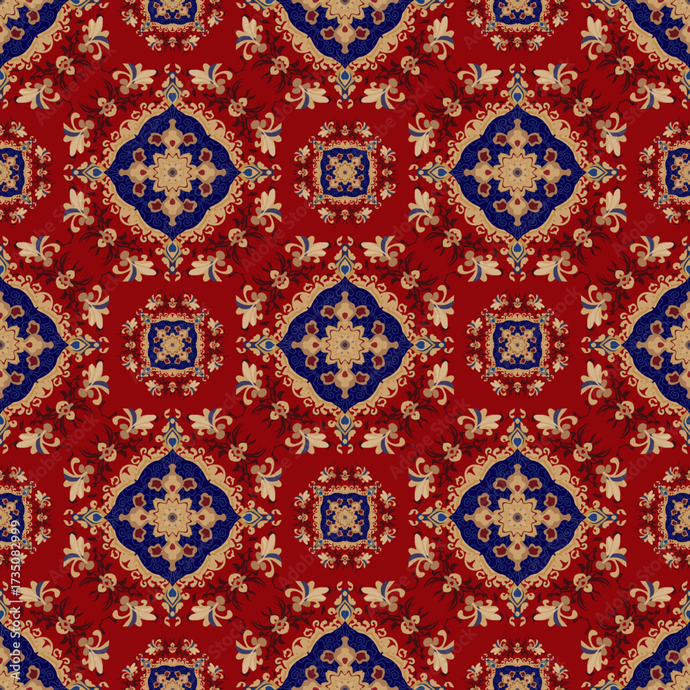 Naklejka premium Luxury Red Carpet Design, Vector textile.