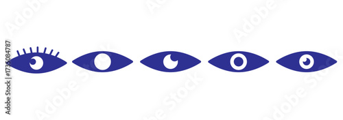 simple eye icon. eyesight symbol vector illustration