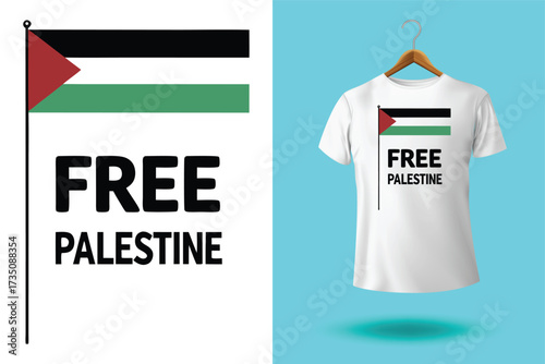 Arabic Calligraphy vector type for country of Palestine. Translated, Palestine.