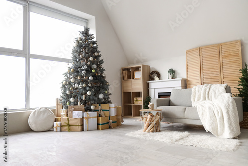 Cozy christmas living room ...