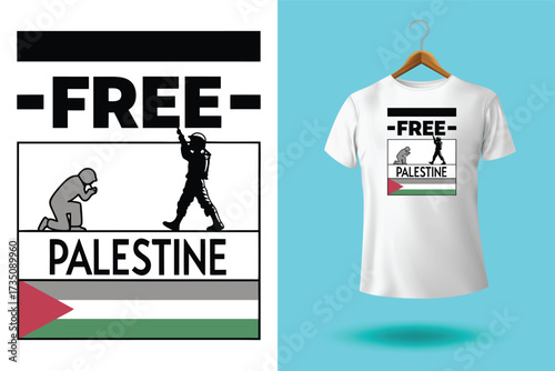 Arabic Calligraphy vector type for country of Palestine. Translated, Palestine.