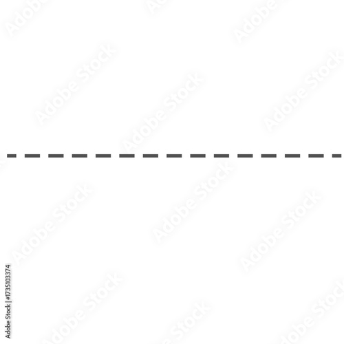 Horizontal dashed line with consistent spacing, ideal for underlining text, framing sections, or clean dividers in layouts.
