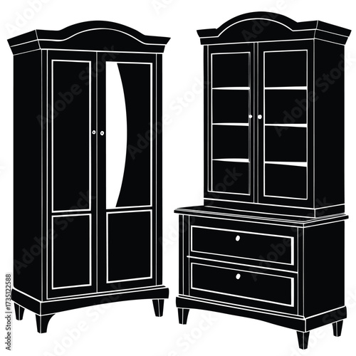 wardrobe with drawers  