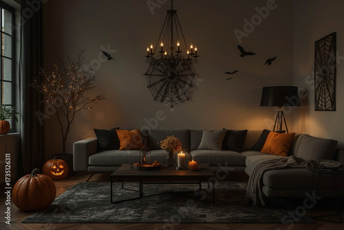 Halloween  vibes interior room design