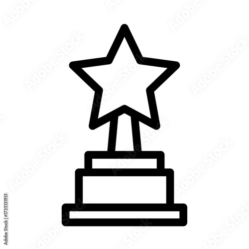 Awards Line Icon of Theatrical Production Icon Set