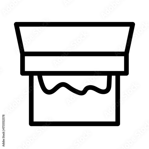 Screen Frame Line Icon of Printmaking Icon Set