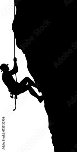 A man rock climber silhouette, silhouette, vector, sport, woman, illustration, rope, climber, people, climbing, black, rock, fishing, gymnast, sports, circus, trapeze, marionette, fitness, body, puppe