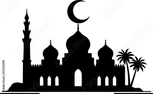 silhouette of mosque in the night, architecture, mosque, religion, church, dome, building, kazan, minaret, russia, tower, cathedral, travel, sky, landmark, cross, kremlin, temple, tourism, culture, ci