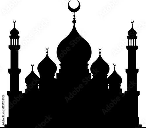 silhouette of mosque in the night, architecture, mosque, religion, church, dome, building, kazan, minaret, russia, tower, cathedral, travel, sky, landmark, cross, kremlin, temple, tourism, culture, ci
