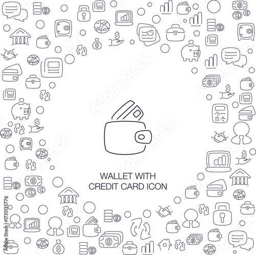 Wallet with Credit Card Icon