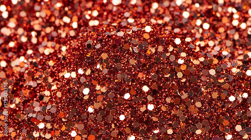 Shiny red rough glitter texture background	
