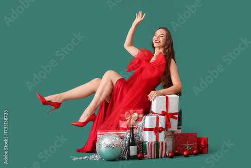 Beautiful young happy woman...