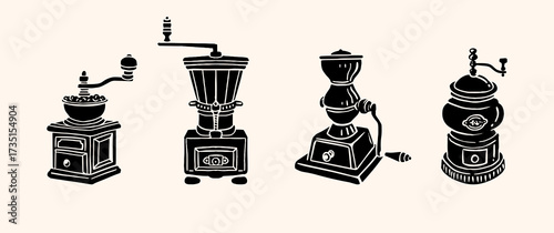 Clip Art Coffee Cup and Classic Coffee Machine, Coffee Shop Hand Drawn Coffee Americano, Cappuccino, Street Coffee, Coffee Machine, Caffeine, Coffee Icons, Brunch Food Vector	