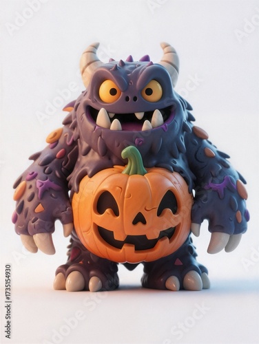 3D Halloween monster