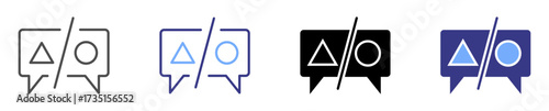 translating icon set multiple style