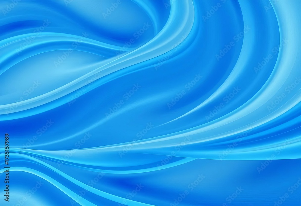Fototapeta premium Abstract swirling blue curves, dynamic background texture, ocean, swirling
