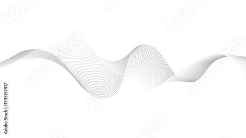 Digital frequency track equalizer. Stylized line art background. Vector illustration. Wave with lines created using blend tool.
