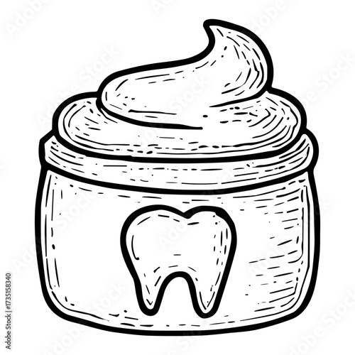 Tooth Cream Jar