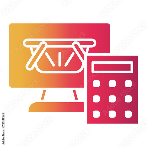 online shop Gradient icon