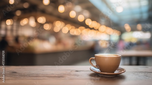pause. A close-up view of a coffee cup with steam rising, set against a blurred, cozy backdrop. bar promotions, beverage menus, designed for food & beverage menus and cafe branding.